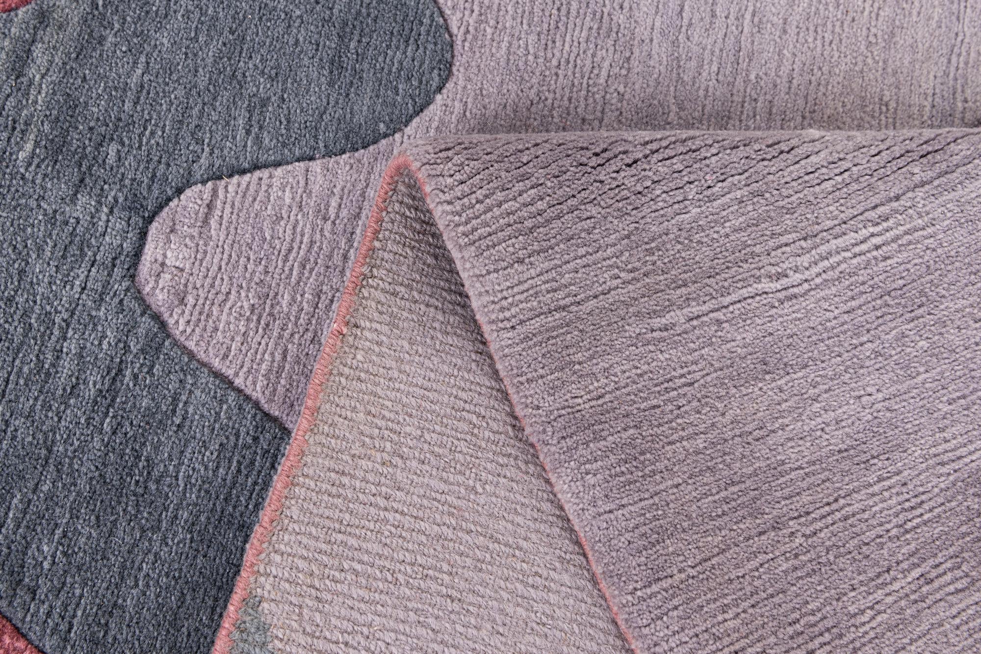 7' 3 x 11' 1 Hand Knotted Tibet Wool Rug