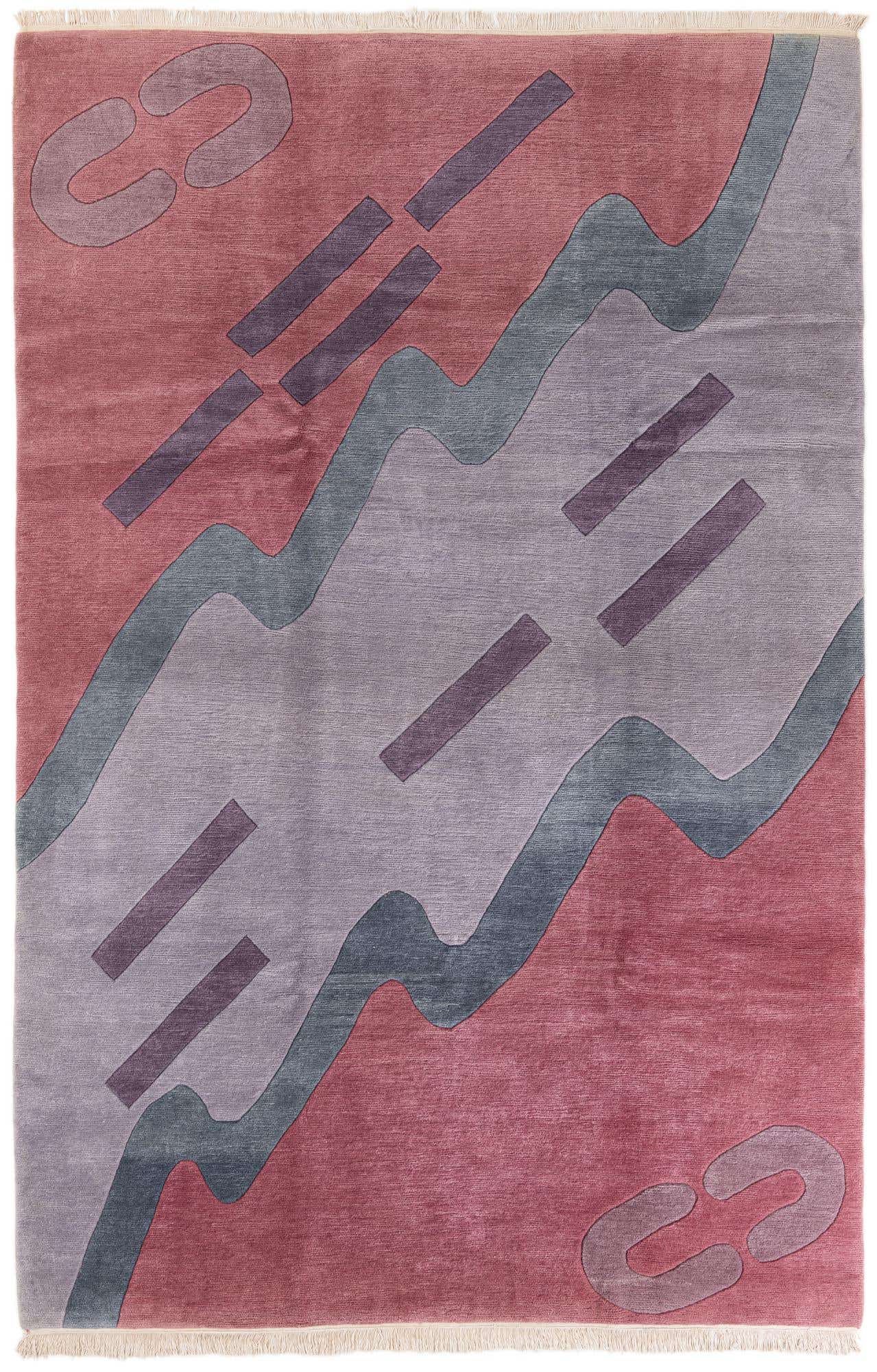 7' 3 x 11' 1 Hand Knotted Tibet Wool Rug