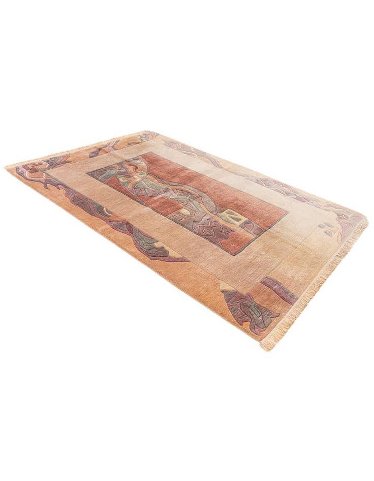 Detail image of 5' 9 x 8' Hand Knotted Tibet Wool Rug