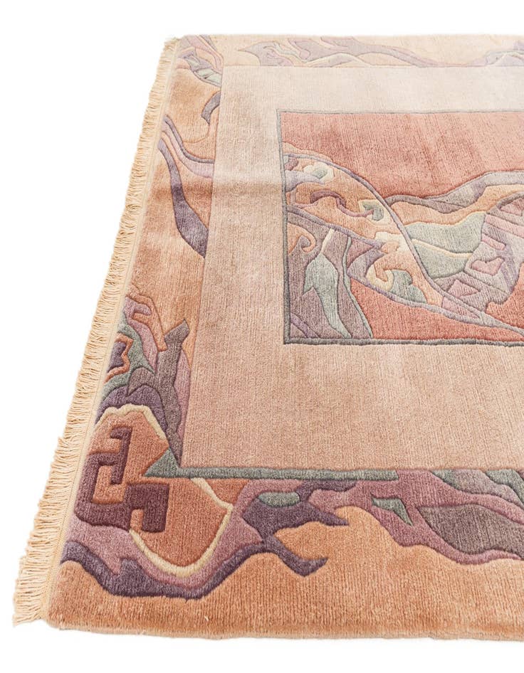 Detail image of 5' 9 x 8' Hand Knotted Tibet Wool Rug