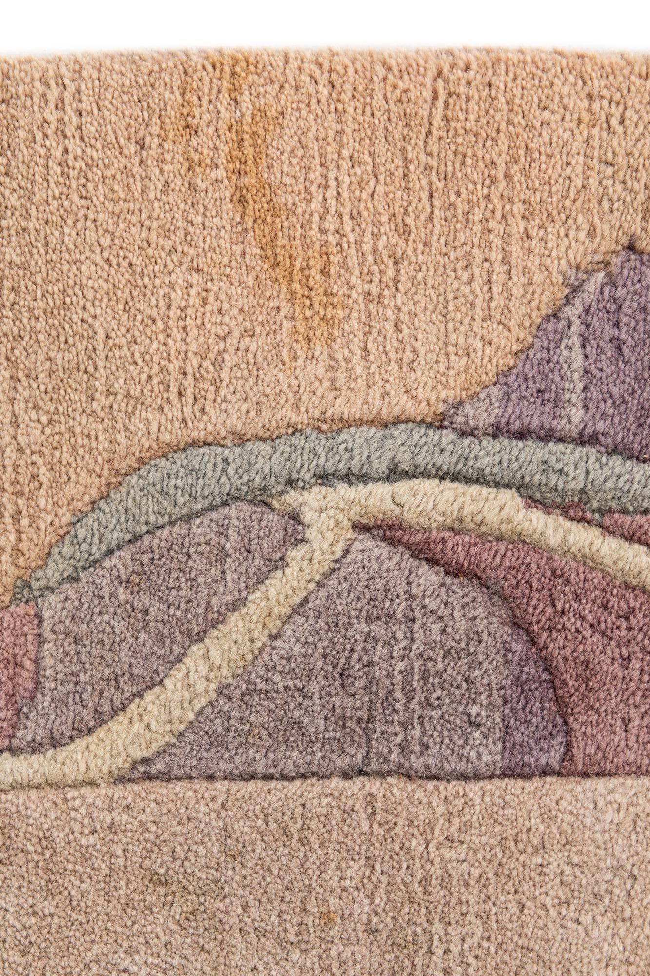 5' 9 x 8' Hand Knotted Tibet Wool Rug