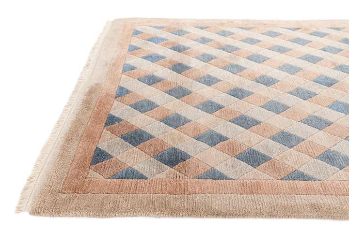 4' 7 x 6' 4 Hand Knotted Tibet Wool Rug