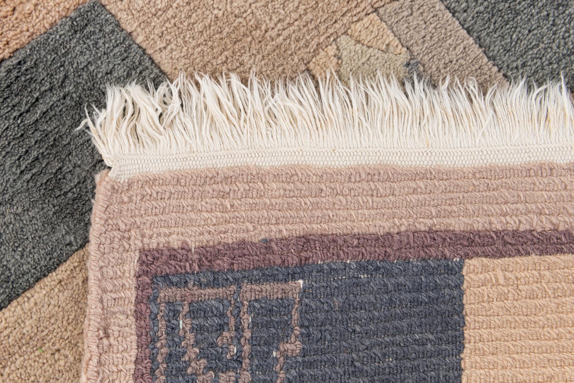 2' 3 x 3' 2 Hand Knotted Tibet Wool Rug