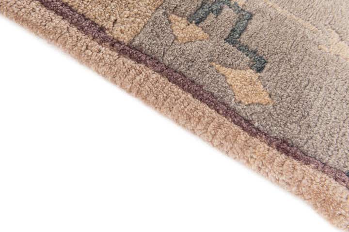 2' 3 x 3' 2 Hand Knotted Tibet Wool Rug