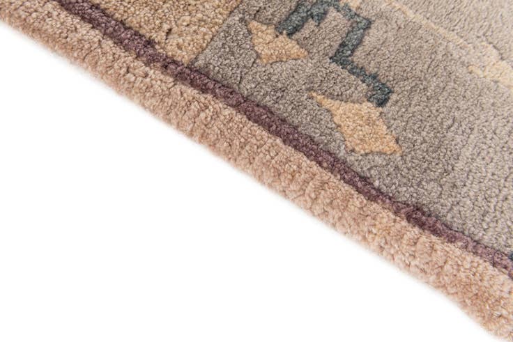 Detail image of 2' 3 x 3' 2 Hand Knotted Tibet Wool Rug