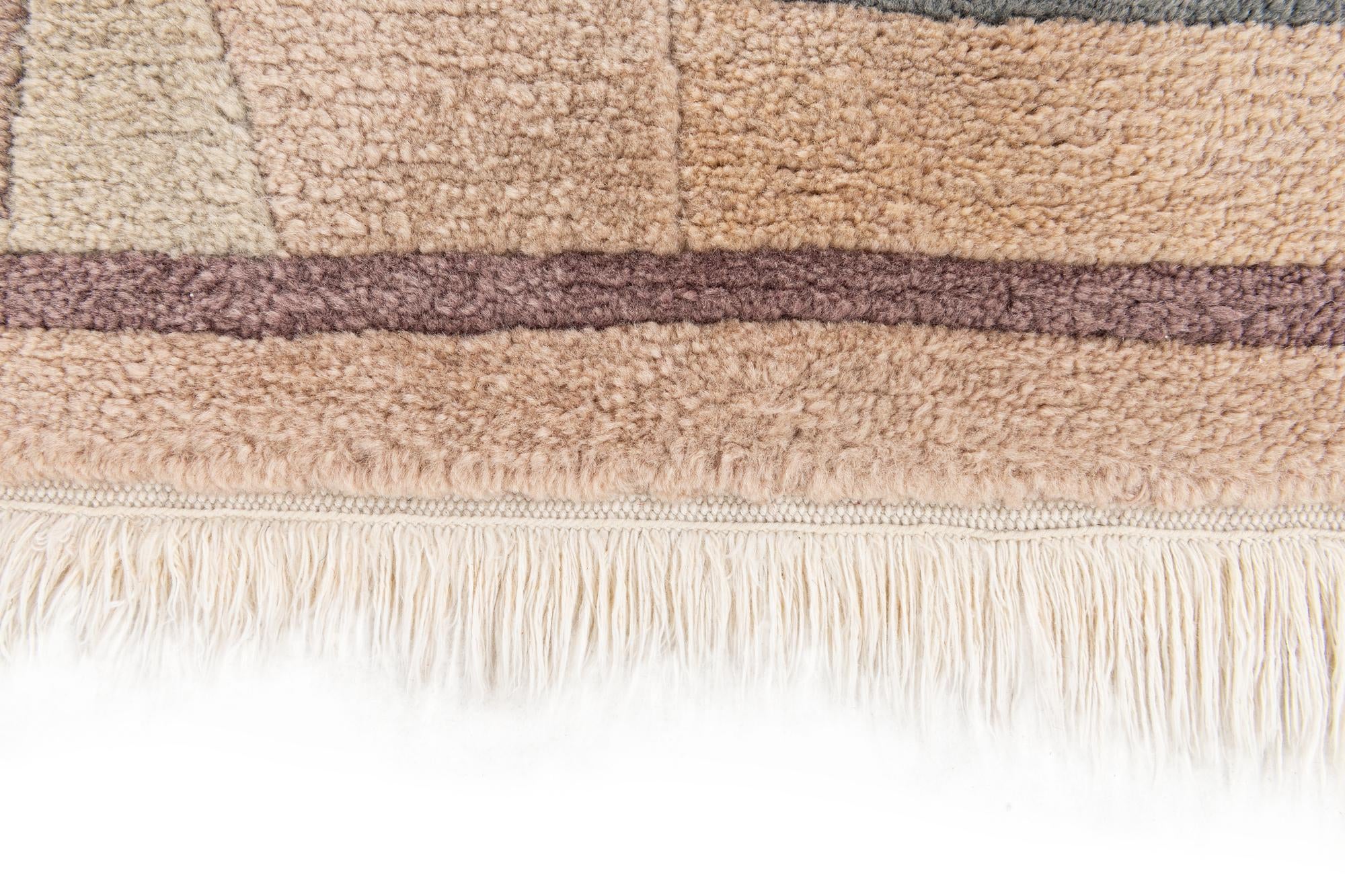 2' 3 x 3' 2 Hand Knotted Tibet Wool Rug