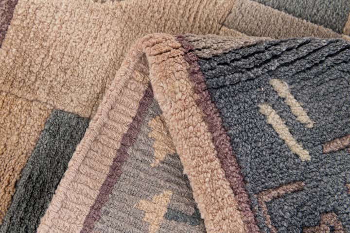 2' 3 x 3' 2 Hand Knotted Tibet Wool Rug
