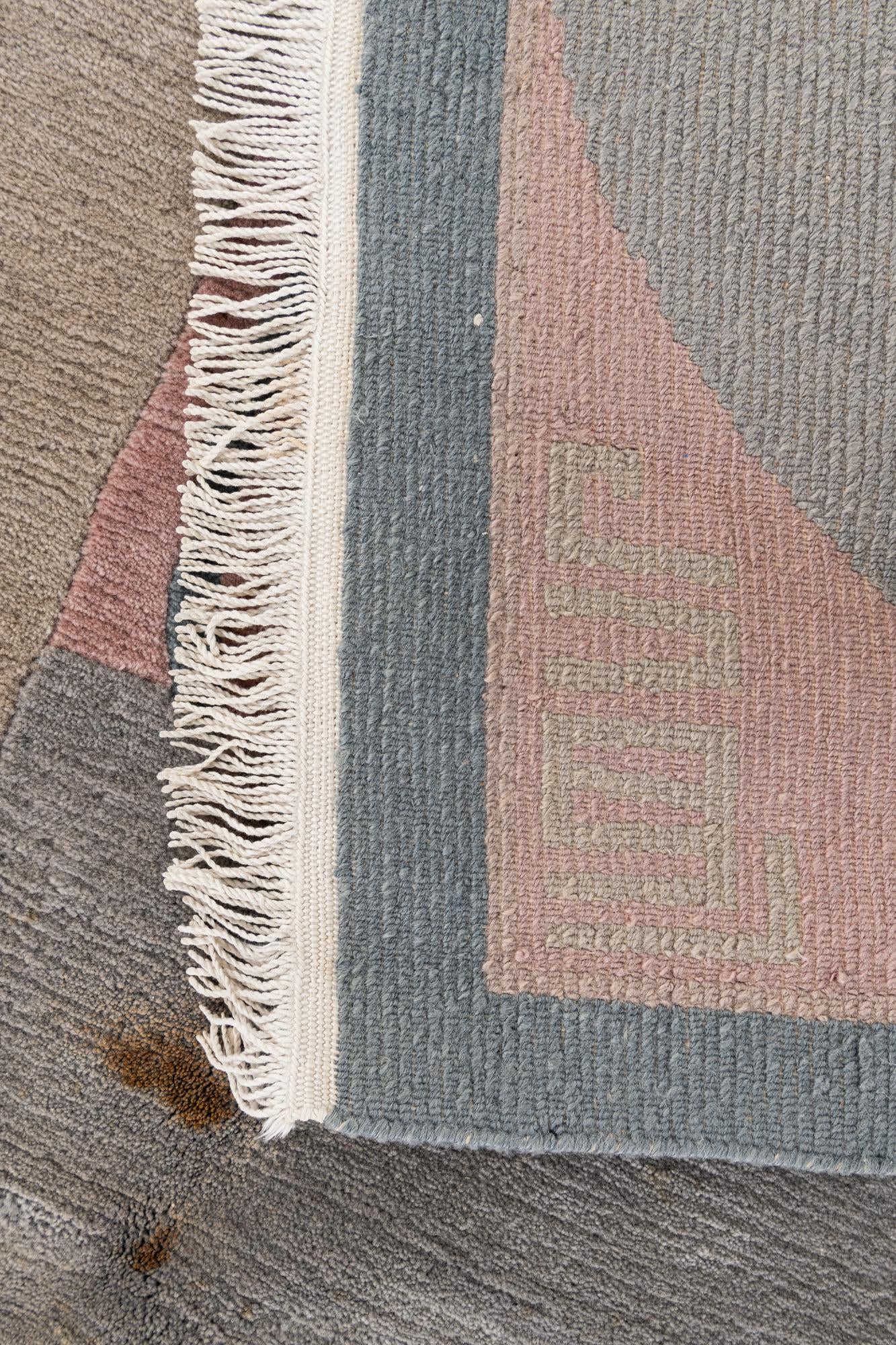 6' 7 x 8' 4 Hand Knotted Tibet Wool Rug