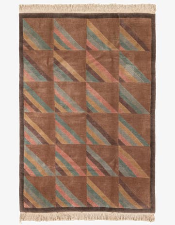 5' 6 x 8' 1 Hand Knotted Tibet Wool Rug