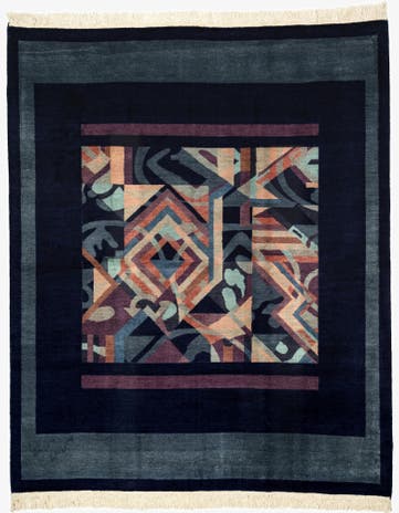 6' 7 x 8' 2 Hand Knotted Tibet Wool Rug