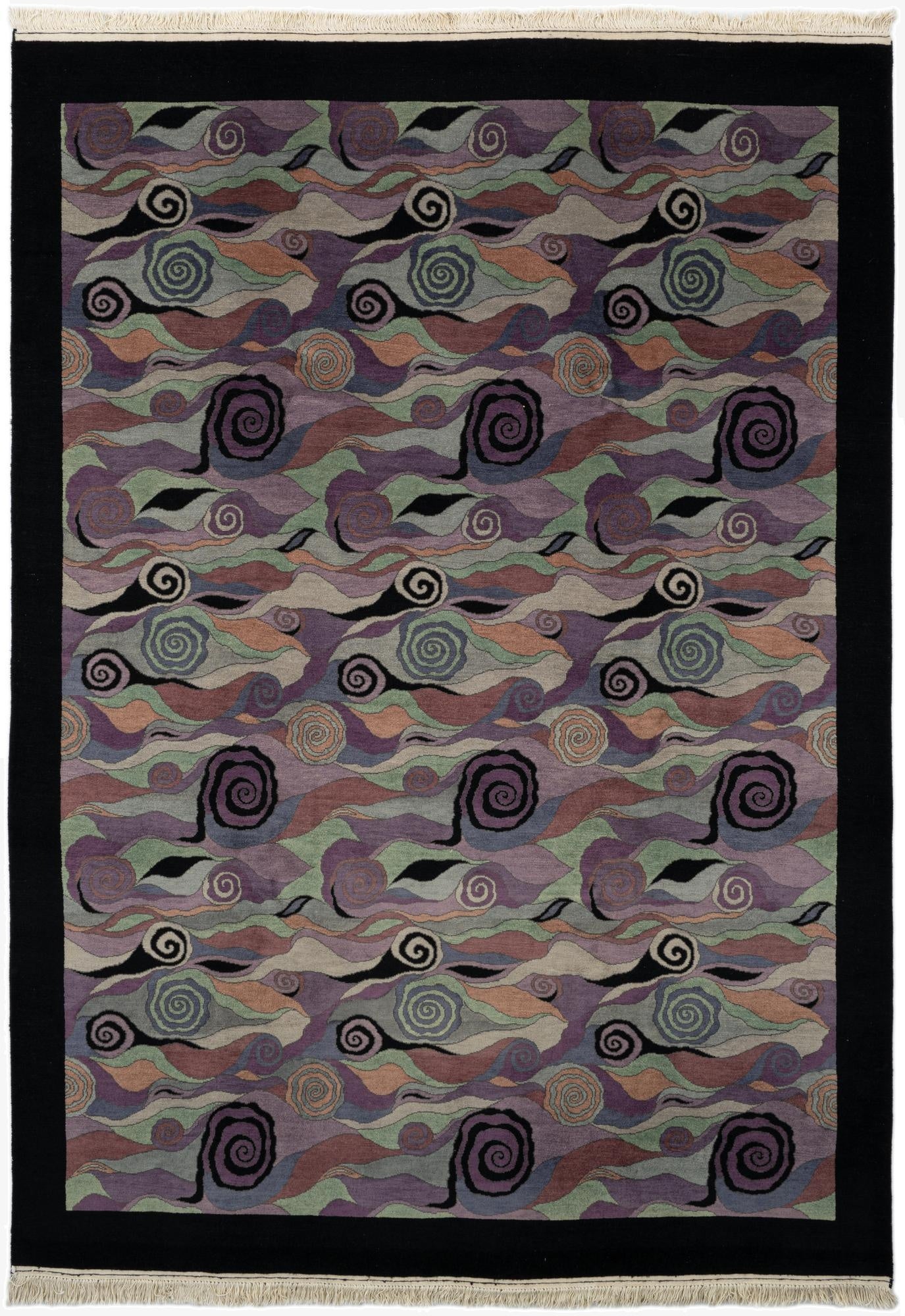 6' 7 x 9' 6  Hand Knotted Tibet Wool Rug