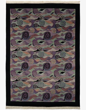 6' 7 x 9' 6 Hand Knotted Tibet Wool Rug