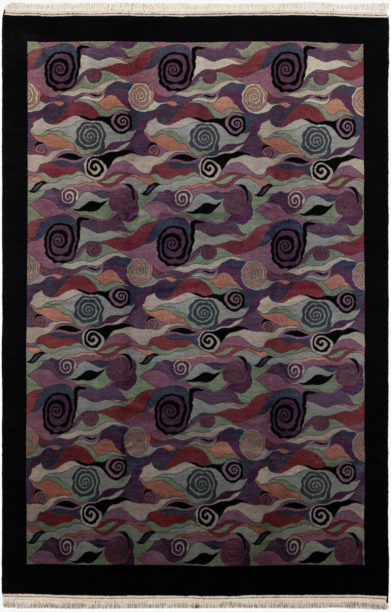 6' 7 x 9' 8  Hand Knotted Tibet Wool Rug