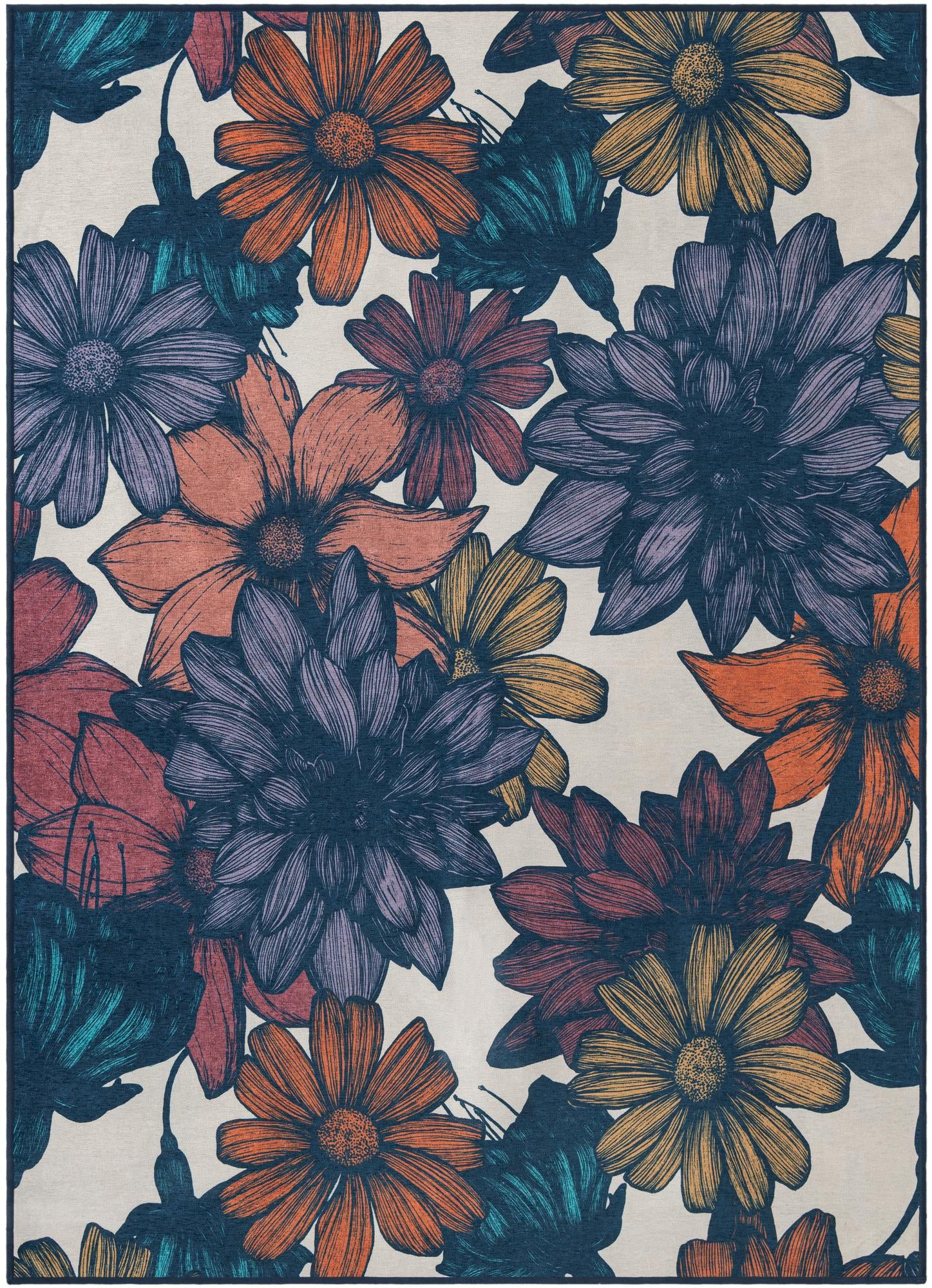 5' x 7' Washable Timeless Rug