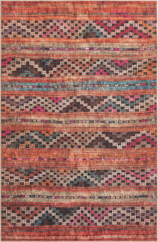 Detail image of 5' x 8' Washable Timeless Rug