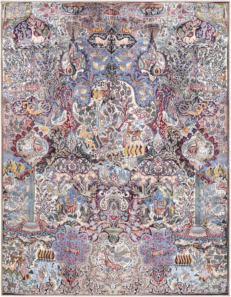 Detail image of 6' 1 x 9' Washable Timeless Rug