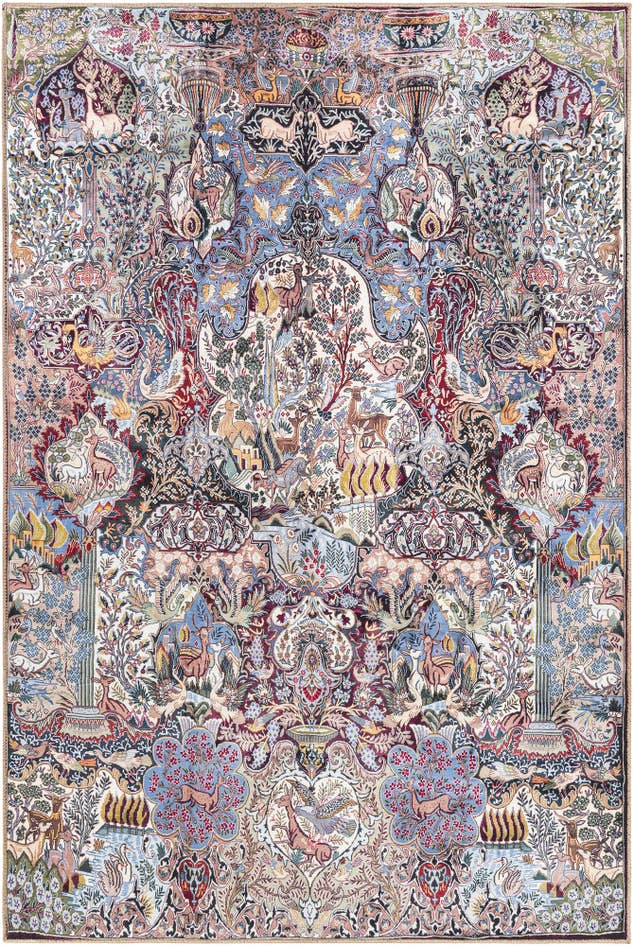 Detail image of 6' 1 x 9' Washable Timeless Rug