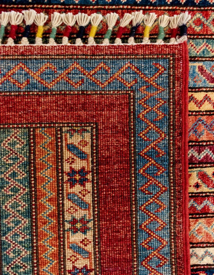 Detail image of 3' 11 x 5' 10 Torkaman Wool Rug