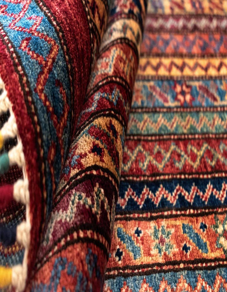 Detail image of 3' 11 x 5' 10 Torkaman Wool Rug