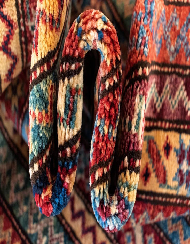 Detail image of 3' 11 x 5' 10 Torkaman Wool Rug