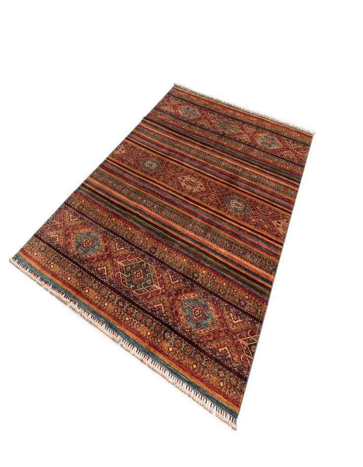 Detail image of 6' 9 x 9' 9 Torkman Wool Rug