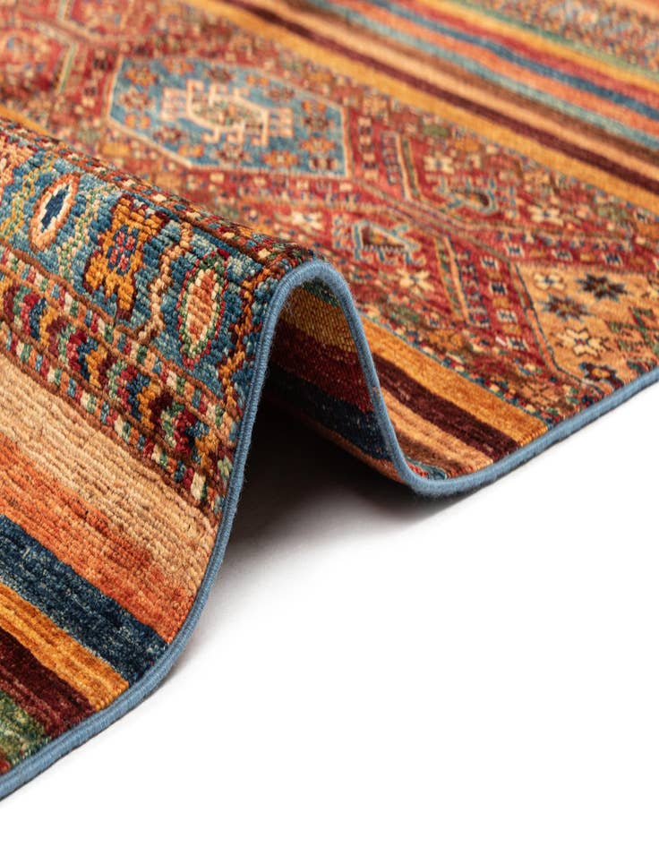 Detail image of 6' 9 x 9' 9 Torkman Wool Rug