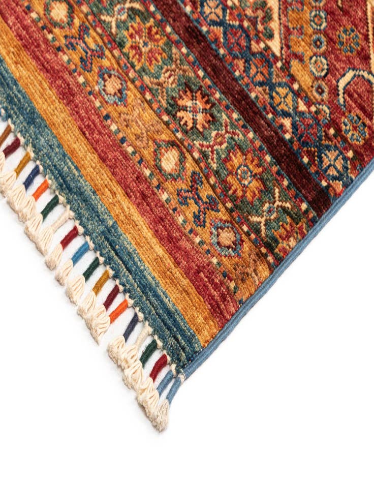 Detail image of 6' 9 x 9' 9 Torkman Wool Rug