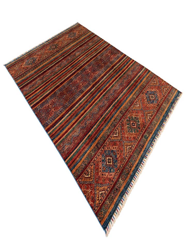 Detail image of 6' 9 x 9' 11 Torkman Wool Rug