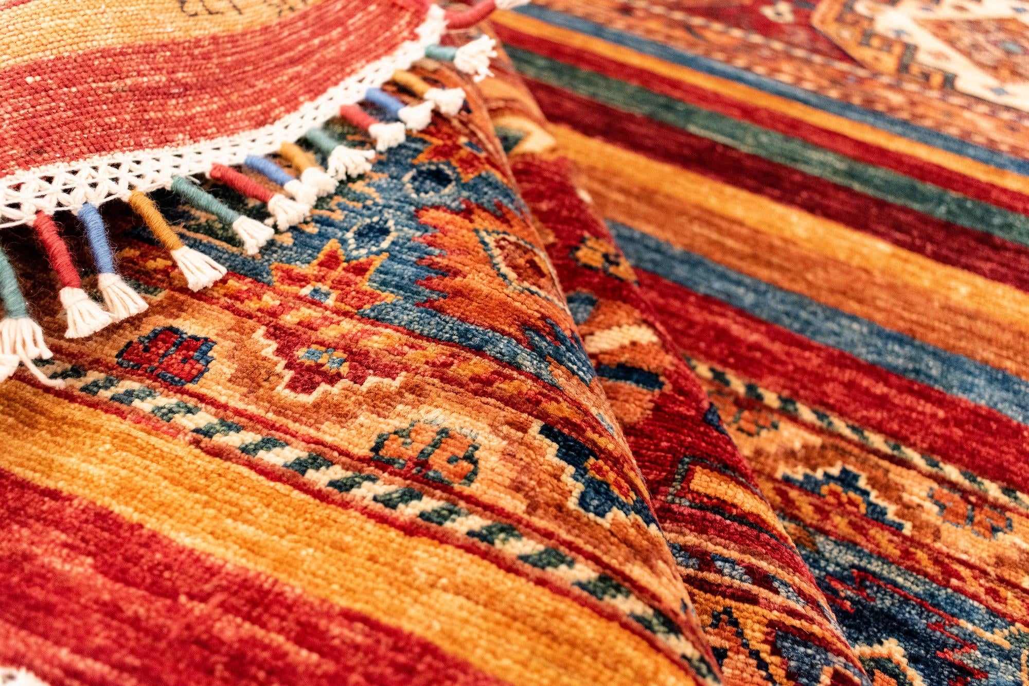 6' 7 x 9' 9 Torkman Wool Rug