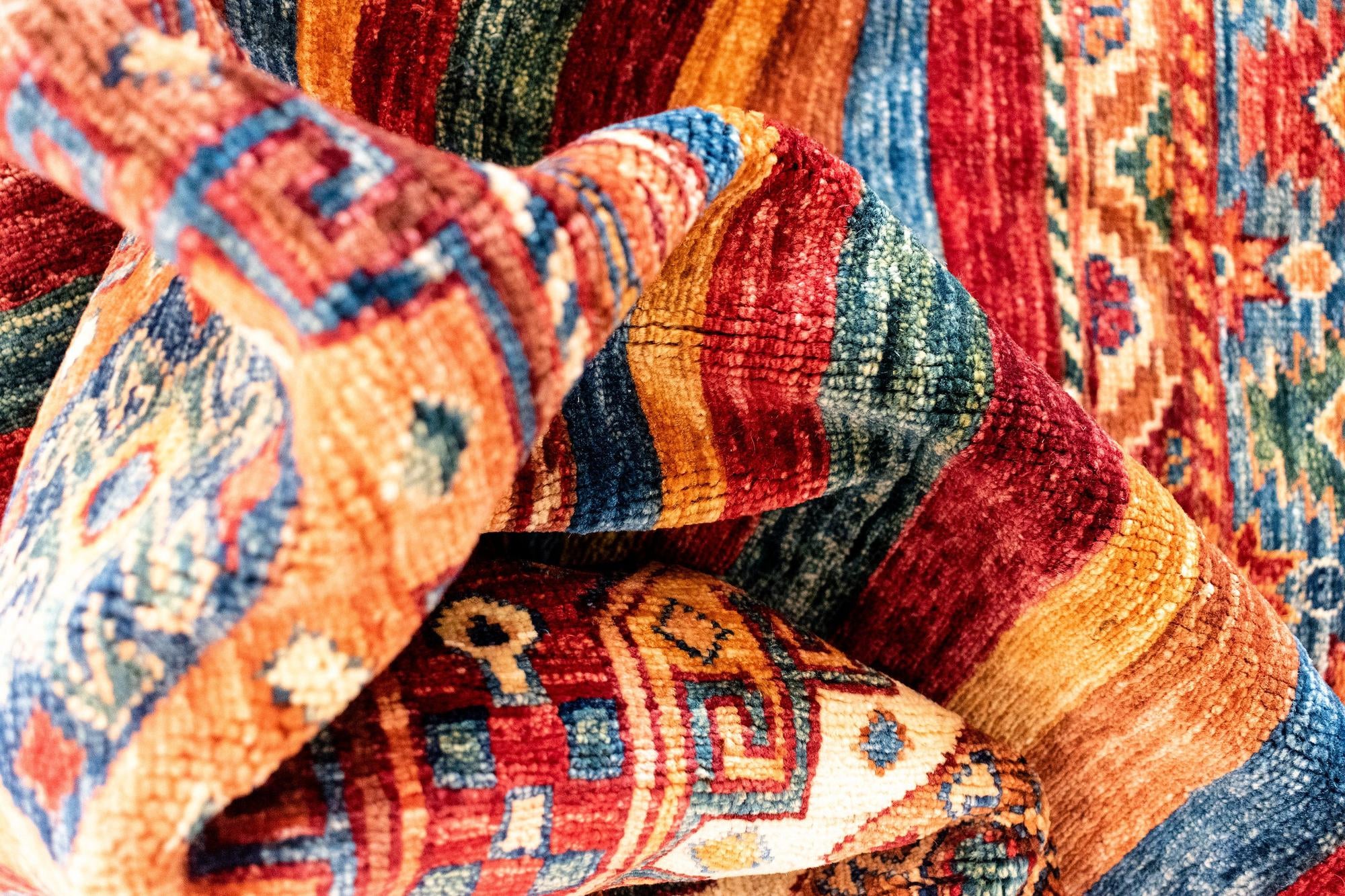 6' 7 x 9' 9 Torkman Wool Rug