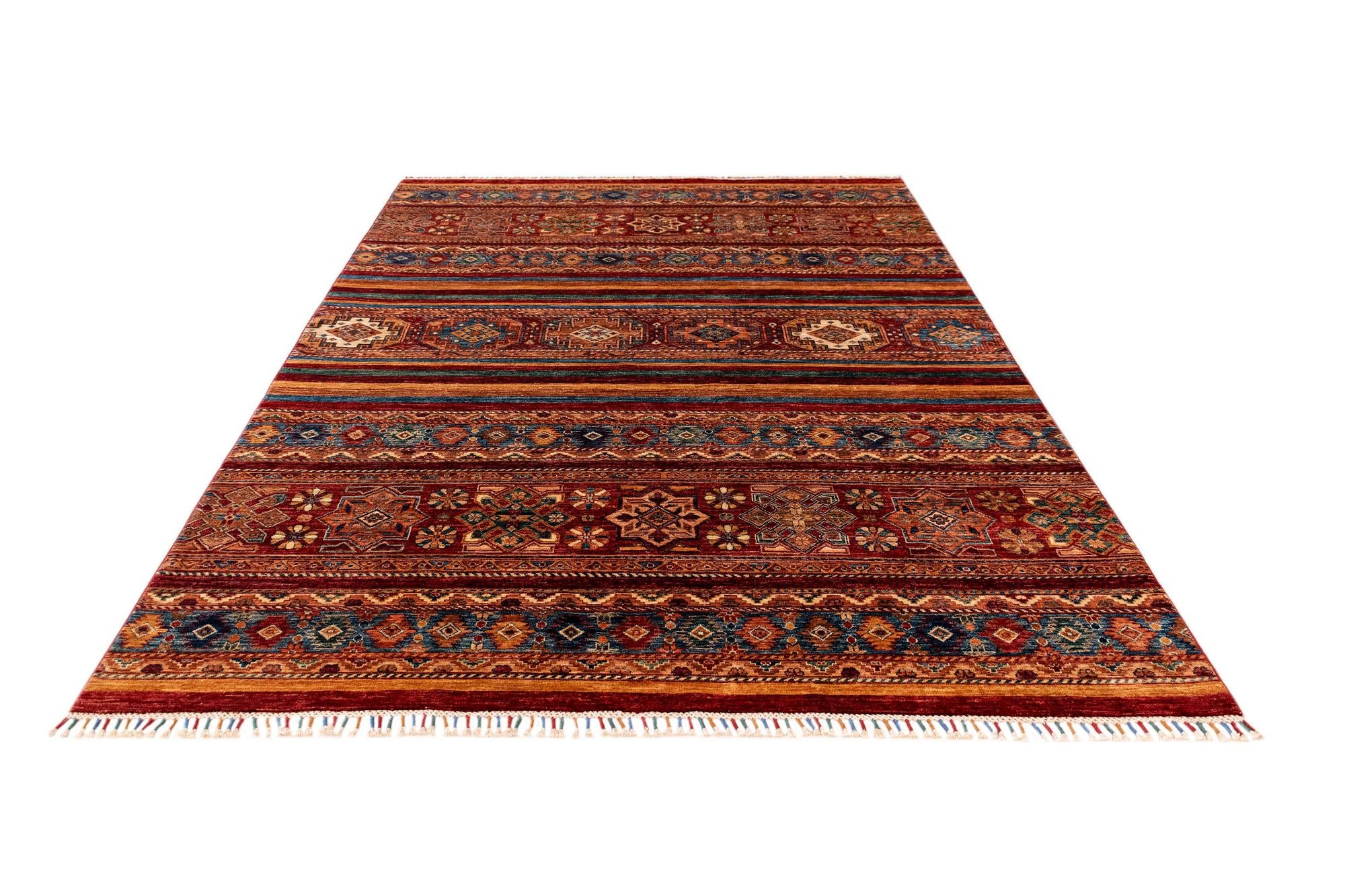 6' 7 x 9' 9 Torkman Wool Rug