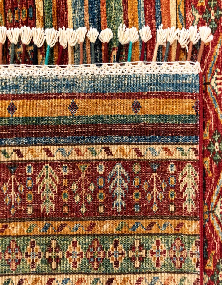 Detail image of 5' 8 x 7' 9 Torkman Wool Rug