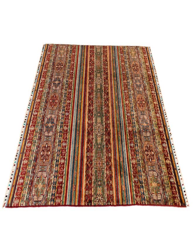 Detail image of 5' 8 x 7' 9 Torkman Wool Rug