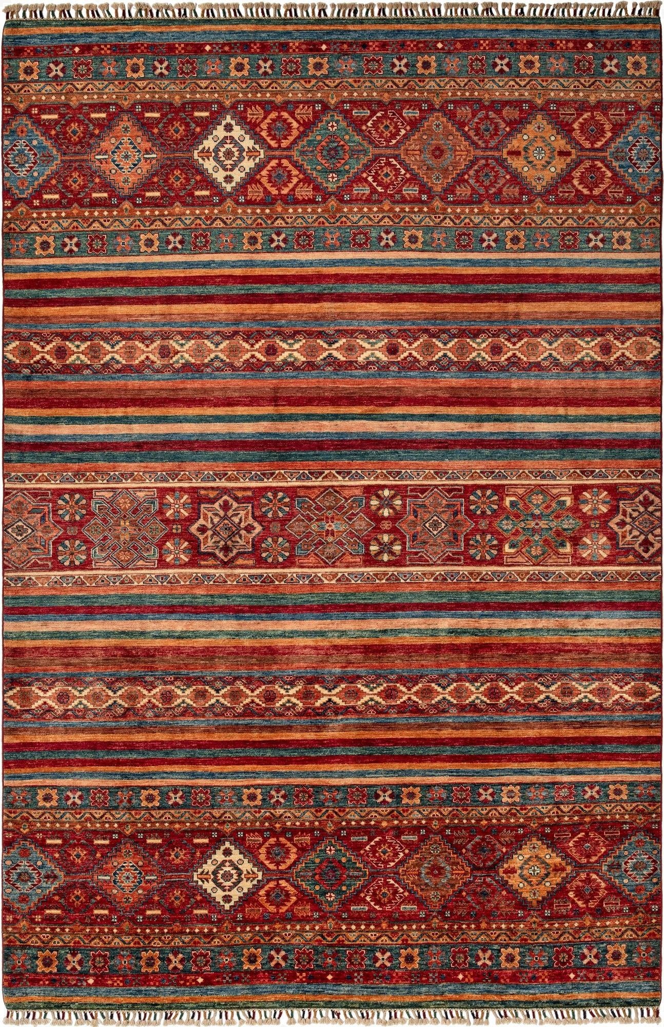 6' 4 x 9' 6 Torkman Wool Rug
