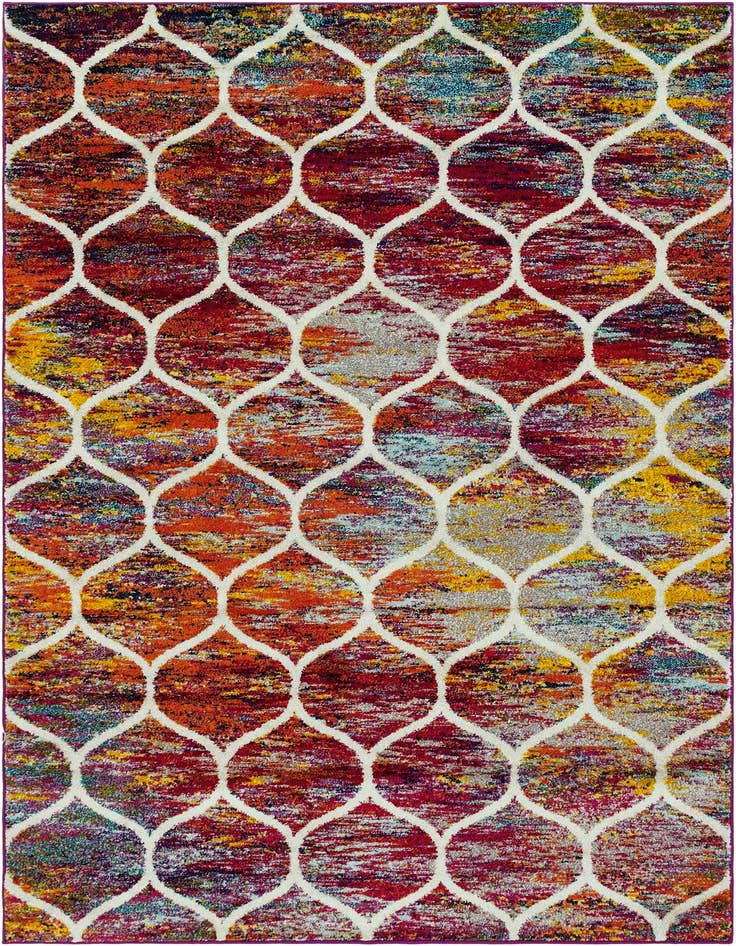 Detail image of 6' x 9' Trellis Frieze Rug