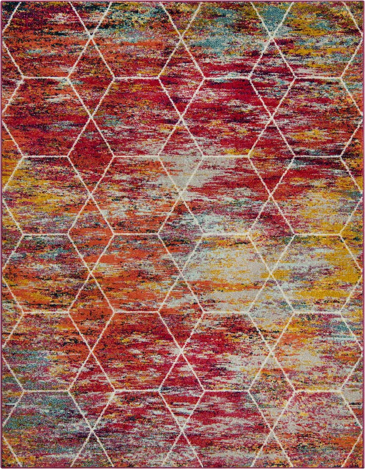 Detail image of 6' x 9' Trellis Frieze Rug