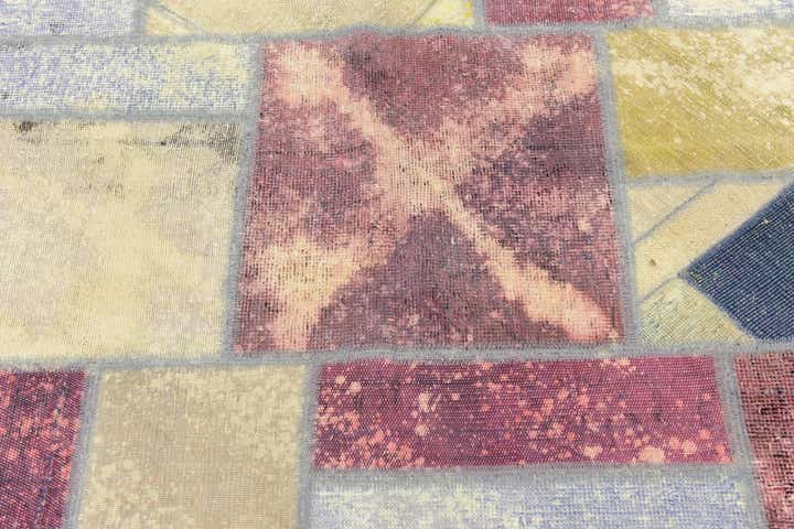 5' 8 x 7' 9 Hand Knotted Ultra Vintage Persian Wool Rug