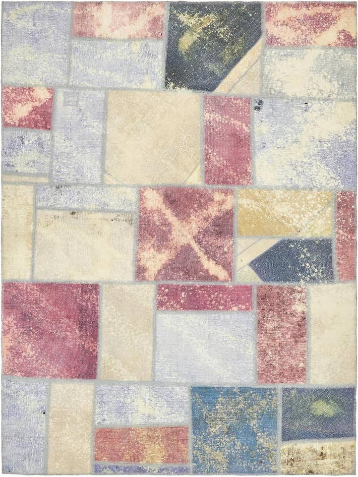 Detail image of 5' 8 x 7' 9 Hand Knotted Ultra Vintage Persian Wool Rug