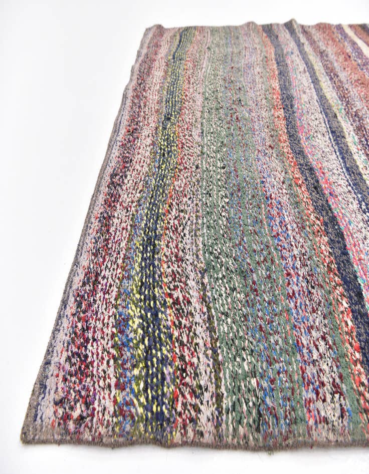 Detail image of 5' x 7'  Hand Woven Ultra Vintage Wool Rug