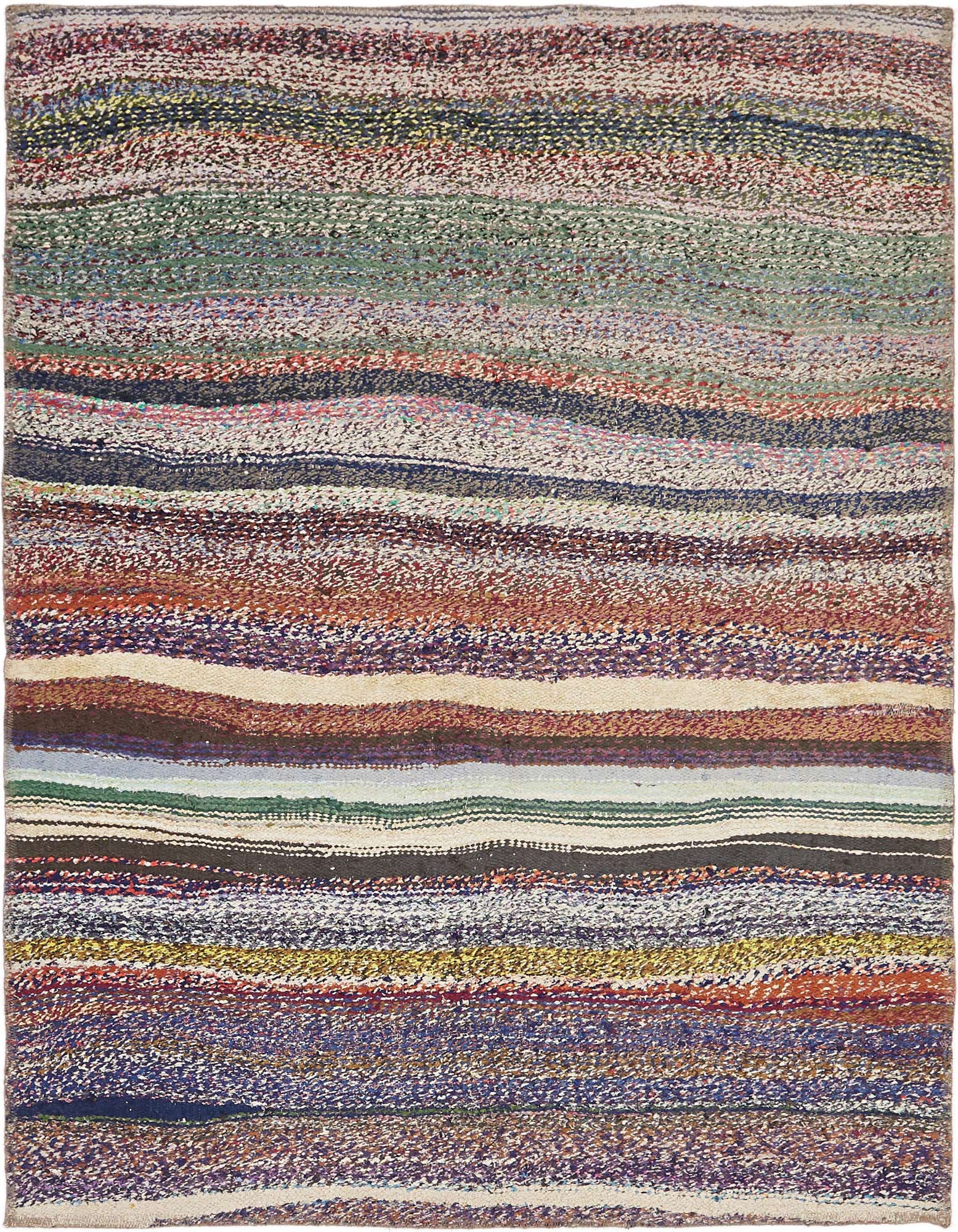 Primary image 5' x 7'  Hand Woven Ultra Vintage Wool Rug