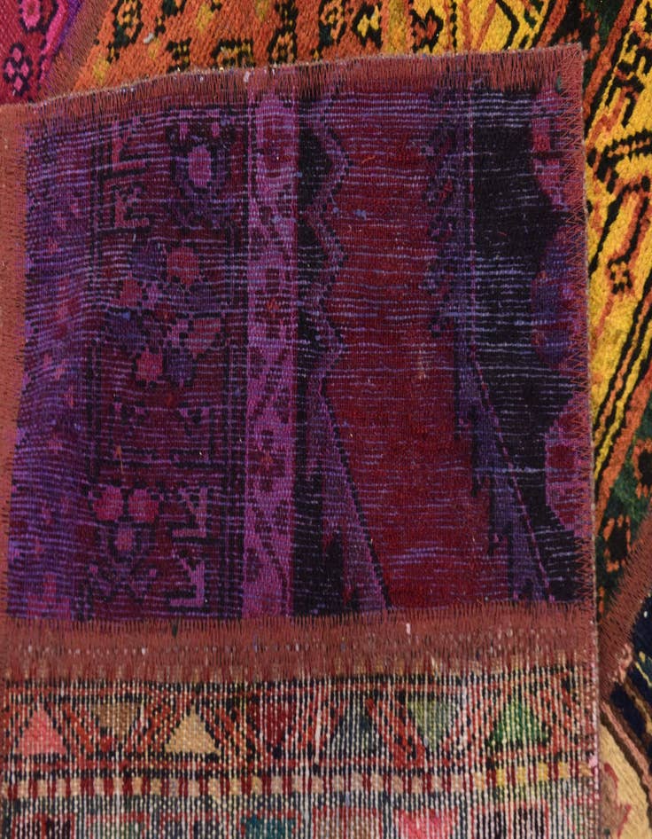 Detail image of 5' 5 x 7' 9 Hand Knotted Ultra Vintage Persian Wool Rug