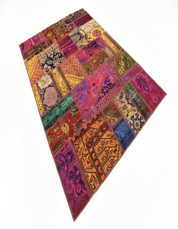 Detail image of 5' 5 x 7' 9 Hand Knotted Ultra Vintage Persian Wool Rug