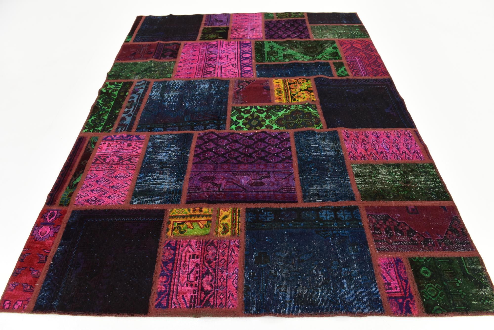 5' 10 x 7' 8 Hand Knotted Ultra Vintage Persian Wool Rug