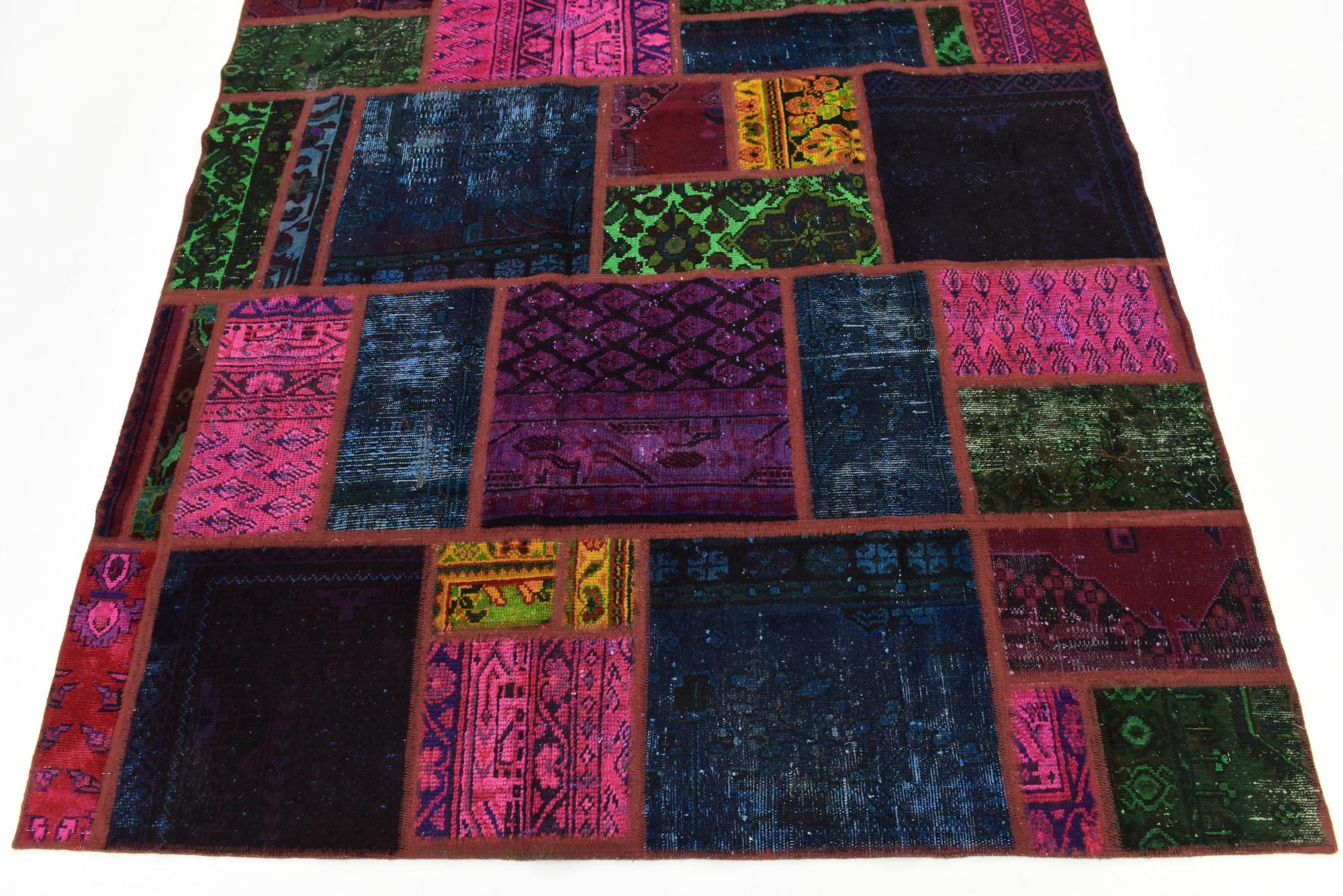 5' 10 x 7' 8 Hand Knotted Ultra Vintage Persian Wool Rug