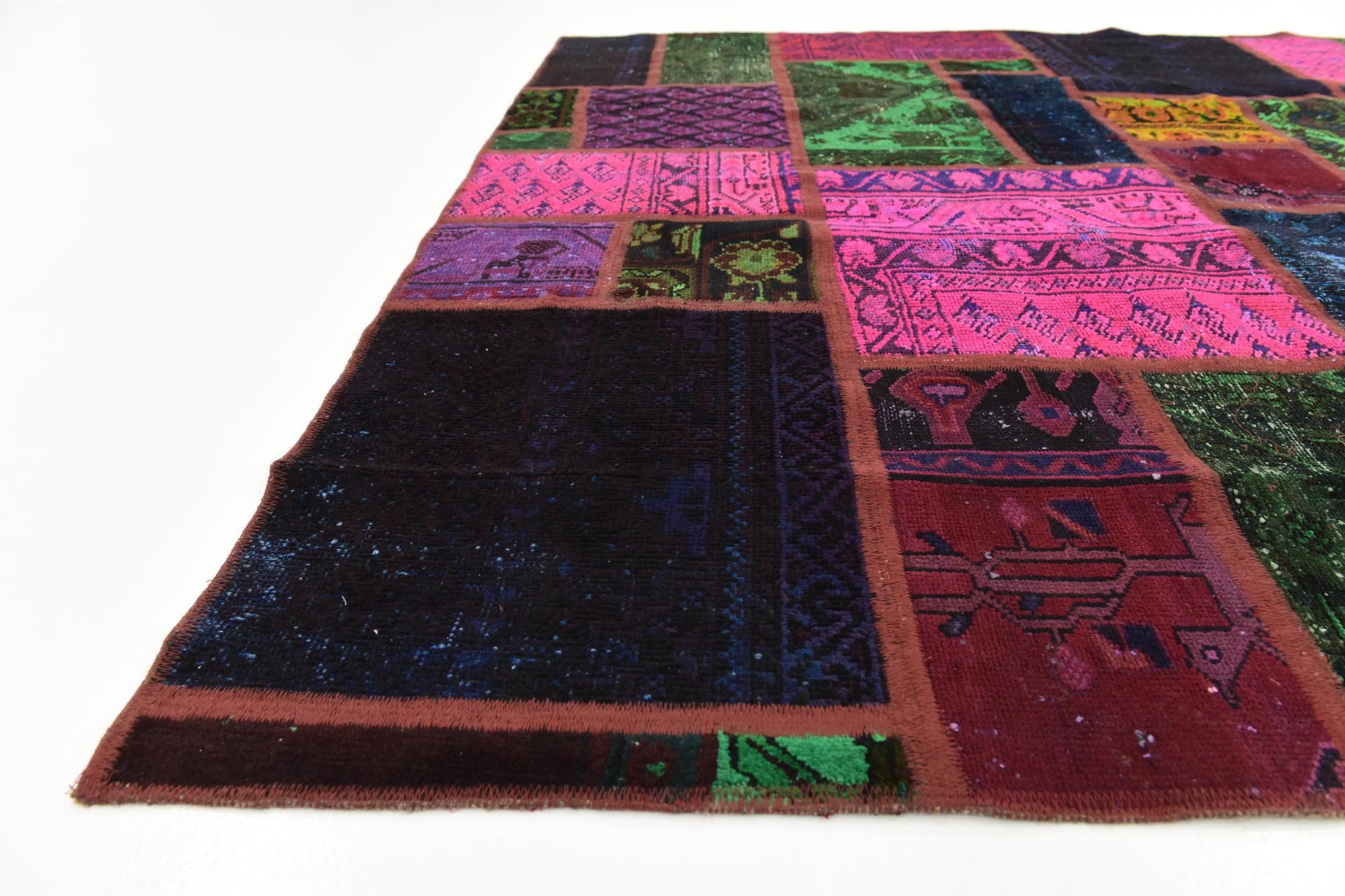 5' 10 x 7' 8 Hand Knotted Ultra Vintage Persian Wool Rug