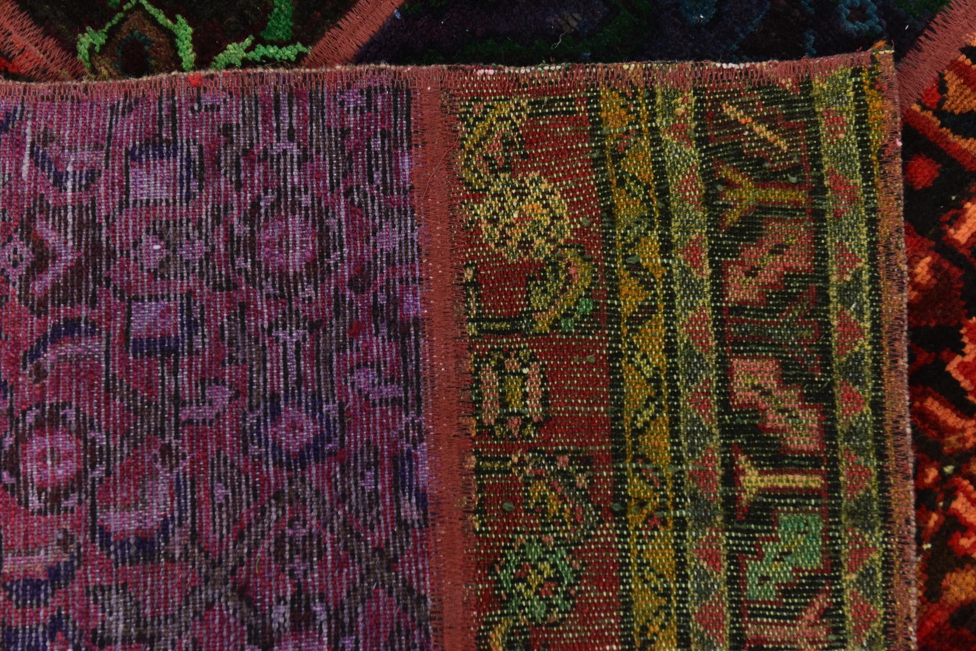 5' 8 x 7' 8 Hand Knotted Ultra Vintage Persian Wool Rug