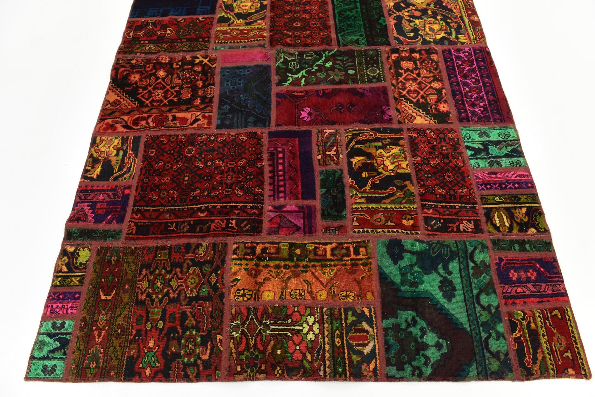 5' 8 x 7' 8 Hand Knotted Ultra Vintage Persian Wool Rug