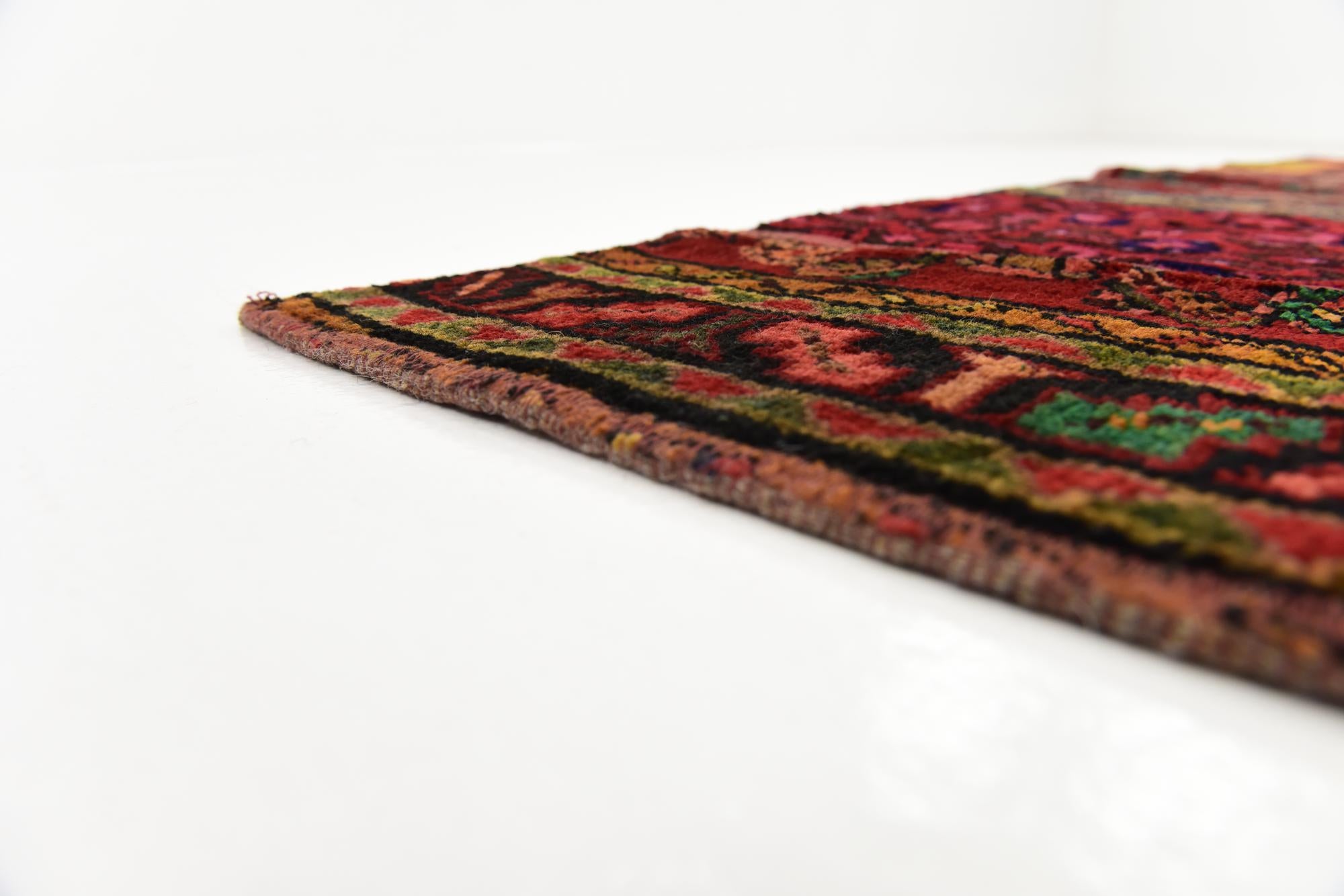 5' 8 x 7' 8 Hand Knotted Ultra Vintage Persian Wool Rug