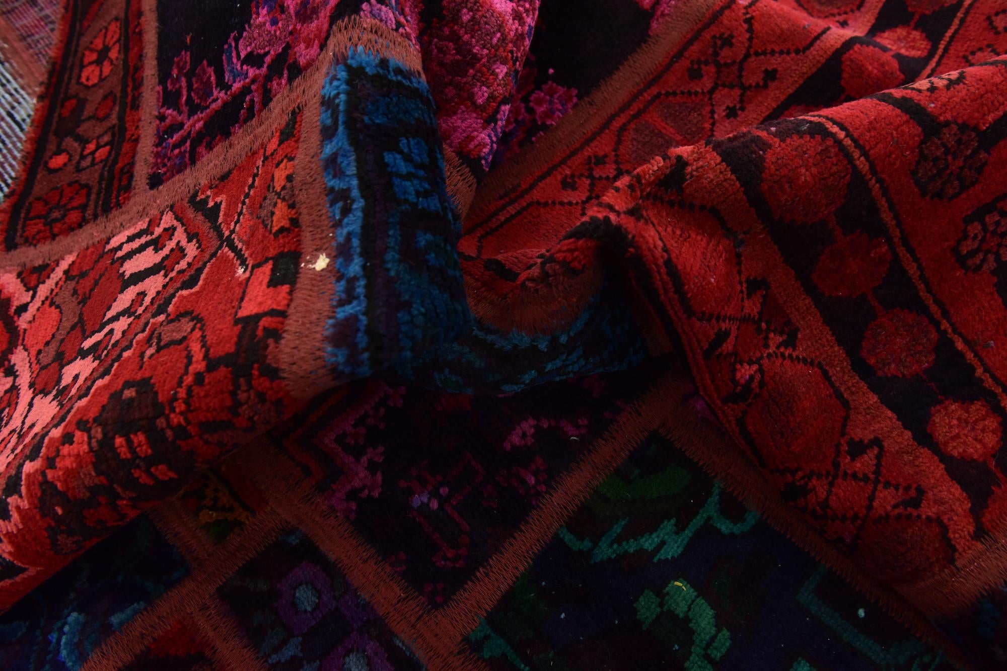 6' x 7' 8 Hand Knotted Ultra Vintage Persian Wool Rug