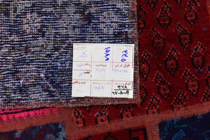 6' x 7' 8 Hand Knotted Ultra Vintage Persian Wool Rug